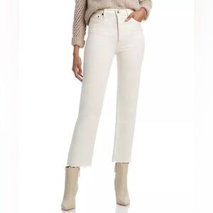 RE/DONE 70’s Stove Pipe High Rise Straight Leg Cropped Inseam Comfort Stretch